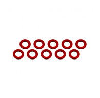 ALUMINUM SHIM (3x6x0.5mm) RED (10pcs) - UR1504-R - ULTIMATE