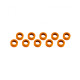 ALUMINUM SHIM (3x6x2mm) ORANGE (10pcs) - UR1506-G - ULTIMATE
