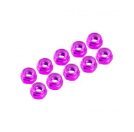 4 mm. ALU. NYLON NUT PINK (10 pcs) - UR1512-PK - ULTIMATE