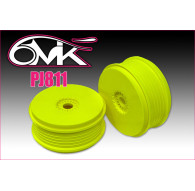 Wheels 1/8 Buggy Mega yellow (2) - 6MIK - PJ811