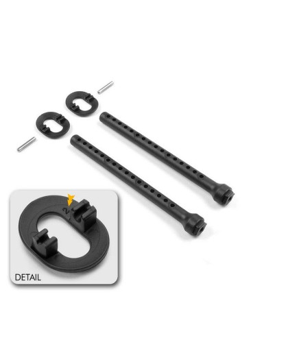 Support carrosserie avant +2mm - XRAY - 301324 Support carrosserie avant +2mm - XRAY - 301324