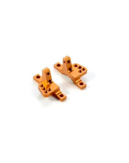 Support biellette haut alu orange T4 15 - XRAY - 302034-O