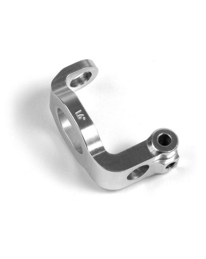 ALU C-HUB FRONT BLOCK, LEFT - 6° DEG. - ORANGE - 302340 - XRAY