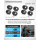 X4 ALU CASTER BUSHING FRONT 3°/REAR 0.5° - 1 DOT (4) - XRAY - 302310