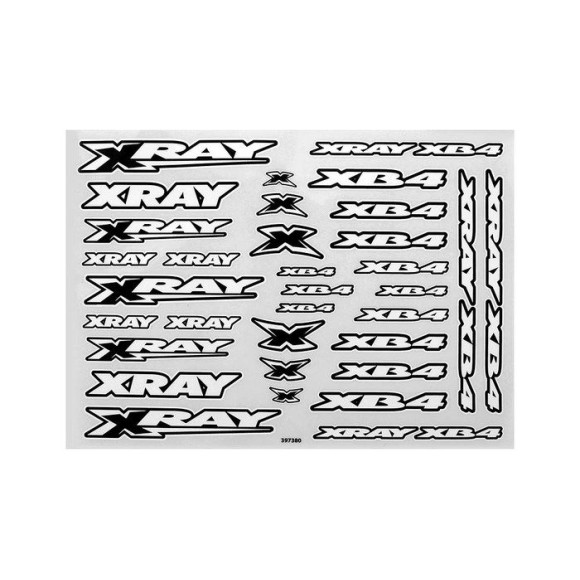 Autocollants XRAY XB4 Blanc - XRAY - 397380