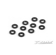 ALU SHIM 3x6x1.0MM - BLACK (10) - 303122-K - XRAY