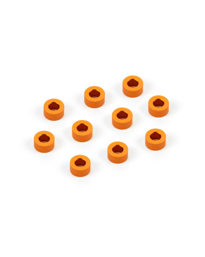ALU SHIM 3x6x3.0MM - ORANGE (10) - 303125-O - XRAY ALU SHIM 3x6x3.0MM - ORANGE (10) - 303125-O - XRAY
