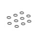 Rondelles alu noires 3x5x0.5mm (10) - XRAY - 303142-K