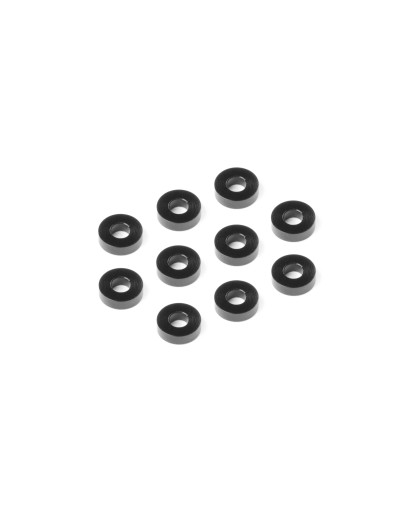 Rondelles alu noires 3x7x2.0mm (10) - XRAY - 303138-K