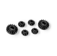 GRAPHITE GEAR DIFF BEVEL & SATELLITE GEARS (2+4) - LOW - 304932 - XRA