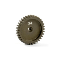 NARROW ALU PINION GEAR - HARD COATED 34T / 48 - 305934 - XRAY