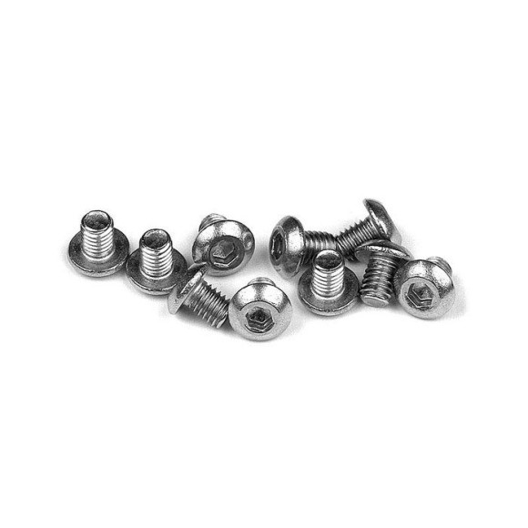 Hex Screw Sh M3X4 - Stainless  (10) - XRAY - 902304