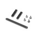 ALU SERVO HOLDERS & GRAPHITE BRIDGE - XRAY - 326201