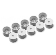 2WD/4WD REAR WHEEL WITH 12MM HEX - WHITE -HARD (10) - XRAY - 329901-H