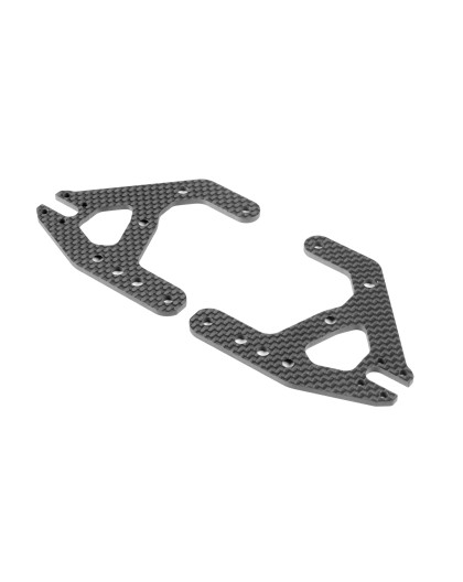 X8 Triangles de suspension avant carbone (D+G) - XRAY - 341135