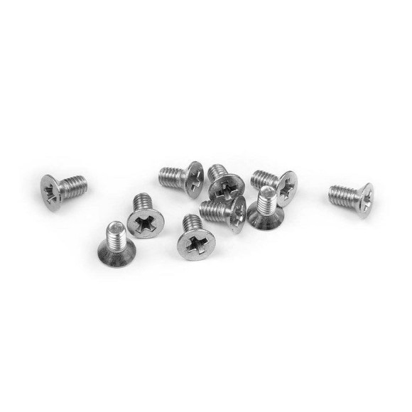SCREW PHILLIPS FH M2.5x5 - STAINLESS  (10) - 910255 - XRAY