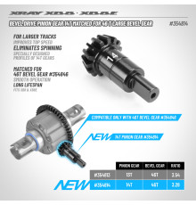 BEVEL DRIVE PINION GEAR 14T -FOR 46T LARGE BEVEL GEAR - XRAY - 354814