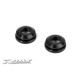 ALU SHOCK BODY NUT FOR SHOCK BOOT (2) - 358142 - XRAY