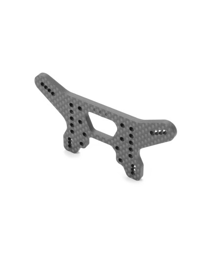 CARBON SHOCK TOWER FOR HS BULKHEAD - 3-DOTS - REAR - XRAY - 363088