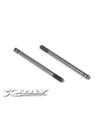 FRONT HARDENED SHOCK SHAFT (2) - 368160 - XRAY