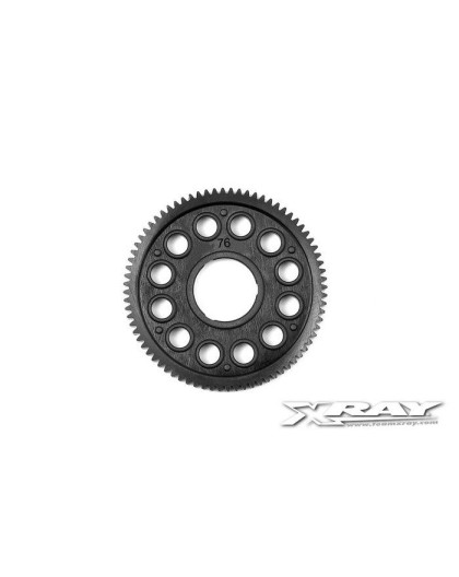COMPOSITE SPUR GEAR - 76T / 64P - 375876 - XRAY COMPOSITE SPUR GEAR - 76T / 64P - 375876 - XRAY