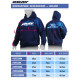 XRAY SWEATER HOODED - BLUE (XXL) - XRAY - 395500XXL