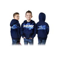 XRAY JUNIOR SWEATER HOODED WITH ZIPPER - BLUE (M) - XRAY - 395601M