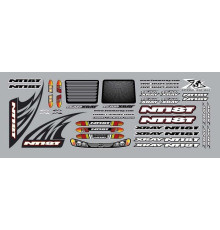 XRAY NT18T STICKER FOR BODY - WHITE - 397344 - XRAY
