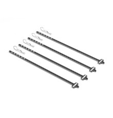 CARBON TIRE STICK 1/10 ON & OFF-ROAD 4MM HOLE (4) - HUDY - 105120