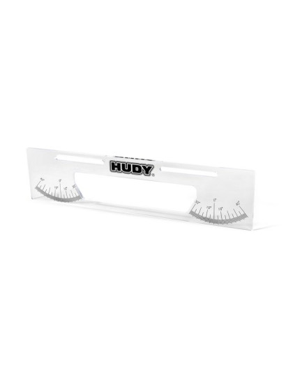 UPSIDE MEASURE PLATE FOR 1/10 TOURING CARS - 109340 - HUDY UPSIDE MEASURE PLATE FOR 1/10 TOURING CARS - 109340 - HUDY