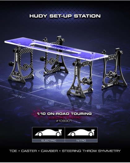 HUDY SET-UP STATION FOR 1/10 TOURING CARS - HUDY - 109301