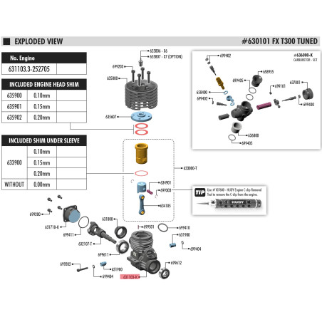T300 CRANKCASE - BLACK - FX - 631103-K