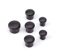 PLASTIC CAP FOR HANDLE ( SET - 3+2+1) BLACK - 195000 - HUDY