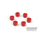 Bouchon de manche 18mm rouge (6) - HUDY - 195058-R