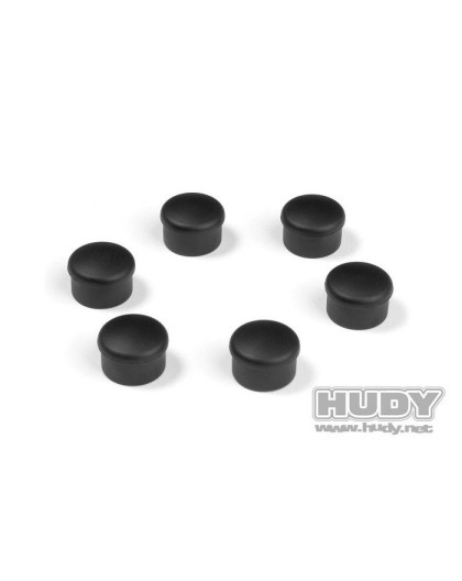 CAP FOR 22MM HANDLE - BLACK (6) - 195062-K - HUDY