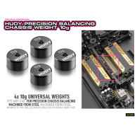 PRECISION BALANCING CHASSIS WEIGHT 10g (4) - HUDY - 293084