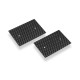 Plaques latérales carbone 0.5mm aileron 1/10 EL (2) - HUDY - 293311
