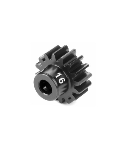 HUDY PINION GEAR - HARD STEEL - 16T (MODULE 1) - HUDY - 294316