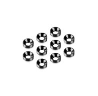 ALU COUNTERSUNK SHIM - BLACK (10) - HUDY - 296510-K