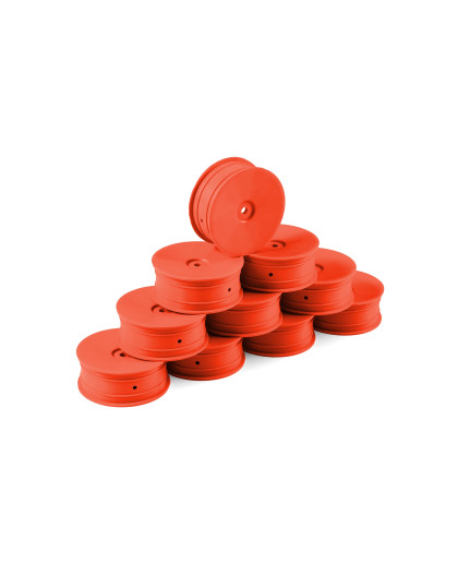 Jantes TT 1/10 avant 2WD - Orange (10) - HUDY - 803211-O