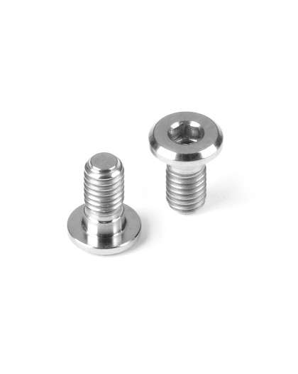 TITANIUM LOW HEAD SCREW CENTERING DIA M3x6 (10) - HUDY - 908306-T