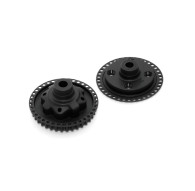 X4 COMPOSITE GEAR DIFF. CASE WITH 38T PULLEY & COVER - XRAY - 304911
