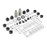 SHOCK ABSORBERS 35.5MM - SHORT CAP - 13mm - SET (2) - XRAY - 368202-S