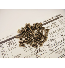 Kit de visserie titane hexagonale XB2'26 - HIRO SEIKO - 38080