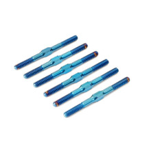 RC10B7 TITANIUM TURNBUCKLE SET (6PC) - BLUE - CENTRO - C0249BL