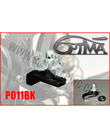 Rear Flexible Body Shell Post - BLACK - OPTIMA - PO11BK