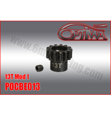 Pignon moteur acier 13 dents M1.0 - D5.0mm - OPTIMA - POCBE013