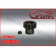 13t 1/8th Pinion 5mm Bore Mod 1 - OPTIMA - POCBE013