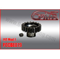19t 1/8th Pinion 5mm Bore Mod 1 - OPTIMA - POCBE019