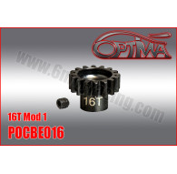 16t 1/8th Pinion 5mm Bore Mod 1 - OPTIMA - POCBE016